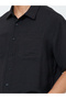 Men Short Sleeve Pocket Detail Shirt - 4