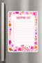Shopping List - A5 - Magnetic - Pvc - Refrigerator Note Holder & Desktop - Summer Erase - Planner