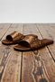 Women's Stoned Satin Platform Slippers Flat Heeled Comfortable Casual Shoes Modern Stylish Comfortable Elegant