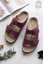 Madrid Unisex Orthopedic Footbed Double-Strap Buckled Slippers, Indoor & Outdoor
