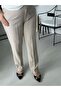 Beige Big Size Carrot Pants with Elastic Waist - 7