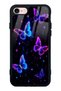 iPhone 7 - 8 - Se Glossy Phone Case with Neon Butterfly Dream Design