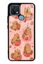 Oppo A15 Strawberry Capybara Design Glossy Phone Case