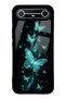 Tecno Spark Slim Turquoise Galaxy Butterfly Design Glossy Phone Case