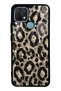 Oppo A15 Brown Leopard Design Glossy Phone Case
