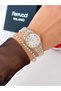 Steel Strap Numerical Model 2 Year Warranty 3 Atm Waterproof Women's Wristwatch + Bracelet Gift - 4