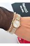 Steel Strap Minimal Case 2 Year Warranty 3 Atm Waterproof Women's Wristwatch + Bracelet Gift - 5