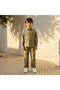 Loose Fit Trousers with Elasticated Waist - 2