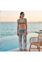 Women's Colorful Patterned Tulle Beach Pants Pareo - 3
