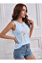 Summer Vibes Printed Women's Off-Shoulder Strap T-Shirt - 2