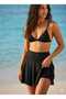 Black Women's High Waist Shorts Skirt Bikini Shorts