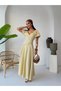 Women's Balloon Sleeve Piecewise Dress - 4