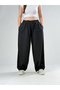 Black Striped Women's Oversize Pants Coc3172