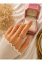 Elegant Pink Stone Detailed Vintage Design Women's Ring – Sparkling Stylish Model - 2