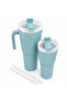 Kale Sippro Mug Set of 2 Interlocking Water Bottles with Straws 1250 ml + 750 ml - 8
