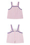 La Ciel Paris Girls' Two-Piece Set Striped Pink - 2