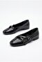 35872 Comfortable Buckle Detailed Trok Patterned Women's Ballerinas - 7