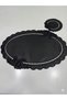2 Pieces of Double-Sided Usable Faux Leather Embroidered American Service Plate Mat and Coaster - 2