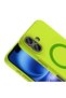 iPhone 16 Compatible Case Magsafe Supported Aris Silicone Cover - Green - T42741 - 2