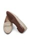 Women's Accessory Oval Toe Cream Ballerinas - 2