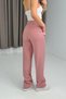 Women's Relaxed Fit High Waist Trousers Pink - 2