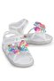 Glitter Butterfly Sandals Size 22-26 - White - 2