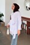 Tie-Detail Hijab Shirt White - 2