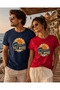 Summer Mode Coastal Club Unisex Sea Wave Printed Summer Themed Regular Fit Crew Neck T-Shirt - 2
