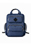 Multi-Compartment Navy Blue Mother Baby Care Backpack with Thermal Bottle Compartment for Travel and Daily Use