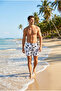 Men's Lined Quick-Dry Beach Swim Shorts with Pockets