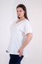 Women's Plus Size V-Neck Blouse with Sleeve Epaulettes - 6