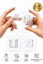 Transparent Adhesive Wall Hanger Bracket 5 Pairs (10 Pieces) Mounting Without Drilling Strong Grip Multi-Purpose Adhesive Hanger Set