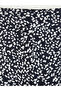 Özmarka New Season Navy Blue Elastic Waist Patterned Women's Capri - 5