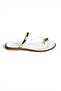 Y291700103 White Genuine Leather Women's Slippers - 4