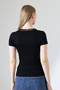 Women's V-Neck Collar Lace Short Sleeve Badi 22268 - 4