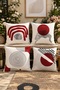 Bohemian Sun Patterned 4-Piece Throw Pillow Cover Set