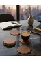 Set of 12 Wooden Daisy Coasters - Decorative Coffee Presentation (10X10 cm) - 2