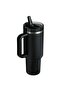 The Quencher Protour Flip Straw Tumbler Thermos with Straw 1.18 Lt Flask with Straw Black - 3