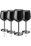Wine Glasses Set of 4, 18oz Stainless Steel, Unbreakable & Portable Stemmed Metal Wine Glass