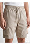 Trendlucky Men's Regular Fit Elastic Waist Cargo Shorts with Difference in Color - 3