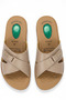 Vzyn 4508 Lightweight Soft Sole Comfort Gel Cross Strap Velcro Women's Slippers - 6