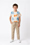 Boys Cotton Solid Pant, 7-8Y