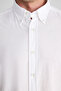 Ds Damat Comfort White Flared Cotton-Linen Summer Shirt - 2