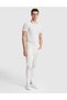 Ecru Slim Fit Buttoned Polo Collar T-Shirt 50321159-Vr019 - 4