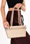 Women's Daily Hand and Shoulder Bag Ald.4586 Straw Beige - 3