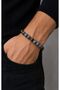 Natural stone detailed men's bracelet