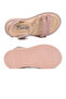 26A94 P Powder-Silvery Girls' Sandals - 5