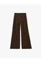 Pleated Wide-Leg Striped Palazzo Pants with Pockets - 7