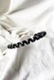Unisex Black Color Curved Zigzag Crown - Non-Slip Flexible Sports Hair Crown