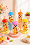 Magic Glass Teddy Bear Cup 450 ml Glass Mug with Lid and Straw and Bear Figure Drink Cup - 2